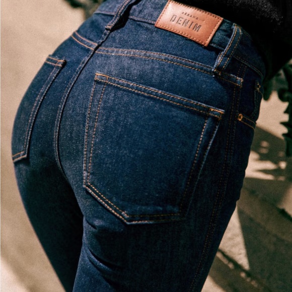 NWT Sezane Le Brut Sz. 30 Tall Jeans - Indigo - Picture 3 of 6